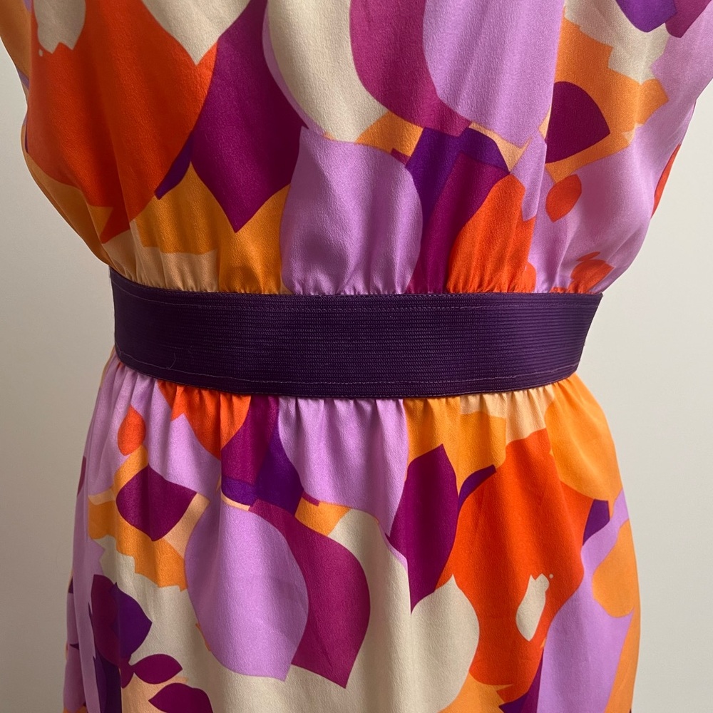 Colorful Sheer Top Cocktail Dress - Picture 9 of 15